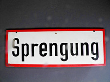 älteres schild sprengung gebraucht kaufen  Oberkotzau