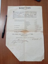 Trieste documento 1846 usato  Genova
