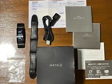 Usado, Smartwatch Sony Wena 3 WNW-C21A/B couro premium preto iOS Android usado comprar usado  Enviando para Brazil