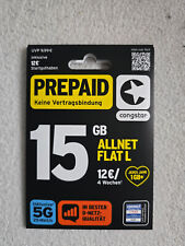 Congstar prepaid card gebraucht kaufen  Stralsund-Umland II