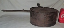 #2 ANTIGO POPPER DE MILHO DE METAL ESTANHO PARA FOGÃO A CARVÃO A LENHA OU BARRACA DE PIPOCA DE ACAMPAMENTO, usado comprar usado  Enviando para Brazil