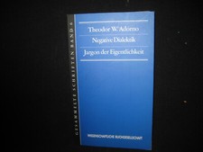 Theodor adorno negative gebraucht kaufen  Berlin