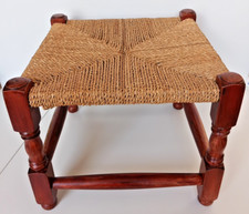 Vintage footstool woven for sale  WISBECH