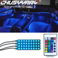 Faixa de luz LED RGB cores + controle remoto para decoração de interiores atmosfera neon para carro caminhão comprar usado  Enviando para Brazil