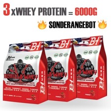 Używany, 3xWhey Protein GORILLA 6000G (3x2000G)-🍓Truskawka- Czarny młotek USA na sprzedaż  Wysyłka do Poland