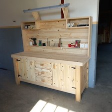 établi atelier bois d'occasion  La Rochette