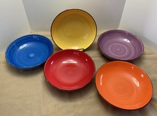 Vancasso Bonita Grande 8" Sopa de Macarrão Salada Conjunto de 5 Excelente Usado comprar usado  Enviando para Brazil