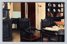 Cartão postal cadeira presidente sala de jantar Franklin D Roosevelt Hyde Park Nova York comprar usado  Enviando para Brazil