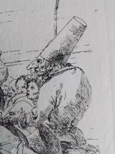 Incisione antica pulcinella usato  Salerno