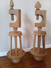 Pair antique treen for sale  SHEFFIELD