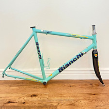 Conjunto de Quadro Bianchi Alloro Campione Del Mondo 57cm - Feito à Mão Itália Celeste Carbono comprar usado  Enviando para Brazil