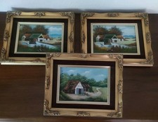 Kleine gemälde bauernhof gebraucht kaufen  Ellerau