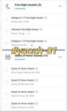Hyatt guest honor for sale  San Jose
