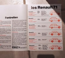 Catalogue renault 1971 d'occasion  France