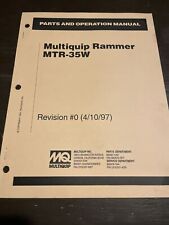 Multiquip mtr 35w for sale  Keno