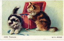 Vintage postcard.kittens.littl for sale  LOANHEAD