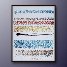 Tiras abstratas 40" pintura a óleo, única, bela composição e cores comprar usado  Enviando para Brazil