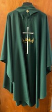 Green chasuble with d'occasion  Expédié en Belgium