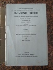 Freud Standard Edition Complete Works Volume V (5) Interpretation of Dreams & On, usado comprar usado  Enviando para Brazil