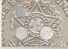 Moeda Brasil 10, 20 50 centavos 1956 a 1965 no cartão comprar usado  Brasil 