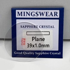 Relógio redondo de safira plana 0,8 mm 1,0 mm 1,2 mm 1,5 mm de espessura cristal de vidro 15 mm-45 mm comprar usado  Enviando para Brazil