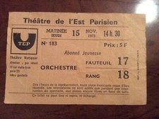 Ticket théâtre parisien d'occasion  Bordeaux-