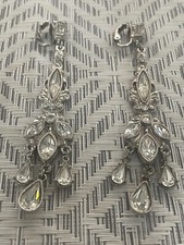 Brincos pendentes vintage de strass para festa de noiva comprar usado  Enviando para Brazil