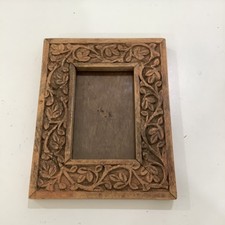 Quadro de madeira esculpido à mão para pintura fotográfica I decoração rústica - Preloved comprar usado  Enviando para Brazil