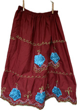 Maroon turquoise embroidered for sale  Centralia