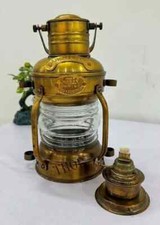 Faro Marítimo Náutico Latón Linterna Barco Lámpara Linterna de Aceite Latón Antiguo segunda mano  Embacar hacia Mexico
