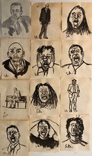 Vecchi disegni china usato  Roma