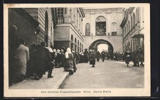 Używany, Widokówka Wilna, Ostra Brama, Ze wschodniej sceny wojny 1916  na sprzedaż Używany, Widokówka Wilna, Ostra Brama, Ze wschodniej sceny wojny 1916  na sprzedaż  Wysyłka do Poland