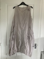 Beige linen dress for sale  OTTERY ST. MARY