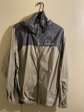 Jaqueta Columbia Windbreaker Nylon com Capuz Masculina Zíper Completo Bolso Cinza Tamanho M comprar usado  Enviando para Brazil
