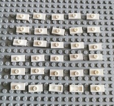 Usado, LEGO Fliese mit Noppe mitte 30 stk weiß white Plate Modified 1x2 3794 15573 A117 comprar usado  Enviando para Brazil