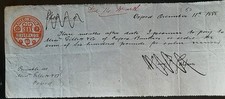 1888 promissory note for sale  LIVERPOOL