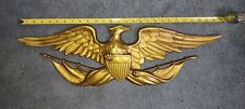 Placa de parede patriótica escudo águia careca alumínio fundido Sexton vintage anos 60 e 70 EUA comprar usado  Enviando para Brazil