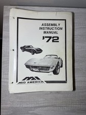 1972 72 C3 CORVETTE MANUAL DE MONTAGEM DE FÁBRICA LIVRO SERVIÇO RESTAURAÇÃO OFICINA DE REPARO comprar usado  Enviando para Brazil