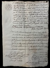 Atto notarile manoscritto usato  Trani