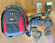 Kit de Câmera Sony Alpha DSLR-A200 – 2 Lentes, Flash, Carregador – Não Testado Como Está comprar usado  Enviando para Brazil