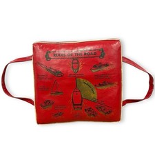 Almofada de assento de barco vintage REGRAS DA ESTRADA Life Preserver decoração de cabine vermelha comprar usado  Enviando para Brazil