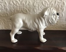 Bulldog white ceramic for sale  DEWSBURY