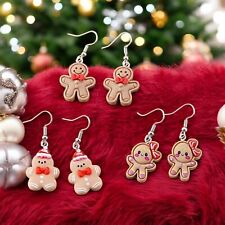 Gingerbread man earrings for sale  Bakersfield