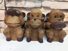 Three wise monkeys for sale  OLDHAM