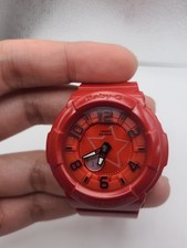 Casio 5194 Bga-133 Baby-G banda de resina vermelha estrela nova bateria funcionando comprar usado  Enviando para Brazil