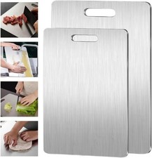 Tábua de corte de titânio para cozinha tábua de corte de aço inoxidável 13 x 9. comprar usado  Enviando para Brazil