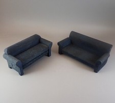 Plush blue couch for sale  Bourbon