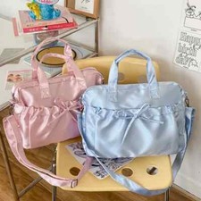Bolsa tiracolo de cetim bolsa de ombro fofa bolsa tote feminina menina bolsa de mão de grande capacidade comprar usado  Enviando para Brazil