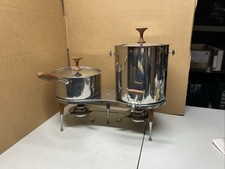 Antigo? E SOHN? Dispensador de bebidas quentes e pote de fondue conjunto de servidor buffet de aço inoxidável  comprar usado  Enviando para Brazil