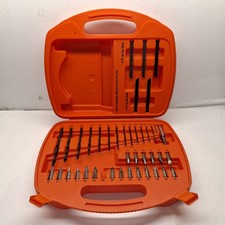 Usado, Conjunto de brocas de chave de fenda Black & Decker conjunto de ferramentas lâminas de serra gabarito comprar usado Usado, Conjunto de brocas de chave de fenda Black & Decker conjunto de ferramentas lâminas de serra gabarito comprar usado  Enviando para Brazil
